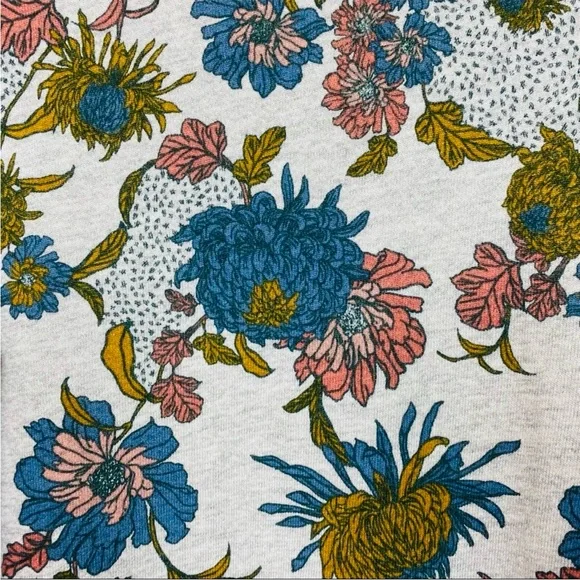 Anthropologie Dolan Left Coast Tagawa Gray
Floral Blouson Sleeve Sweatshirt - Picture 7 of 12